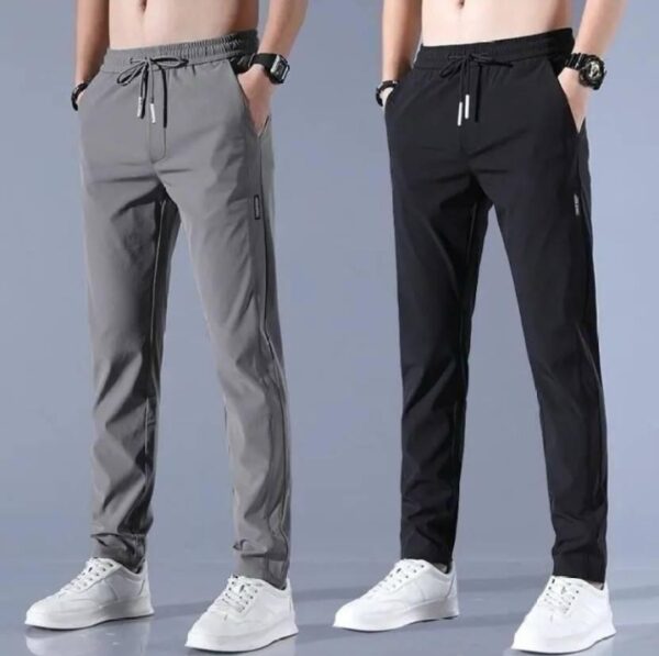Men Solid Track Pants (Pack Of 2)